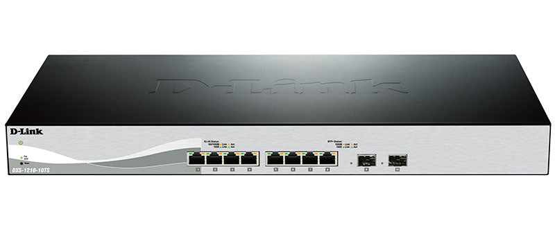 D-Link DXS-1210-10TS network switch Managed L2/L3 10G Ethernet (100/1000/10000) 1U Black, Silver
