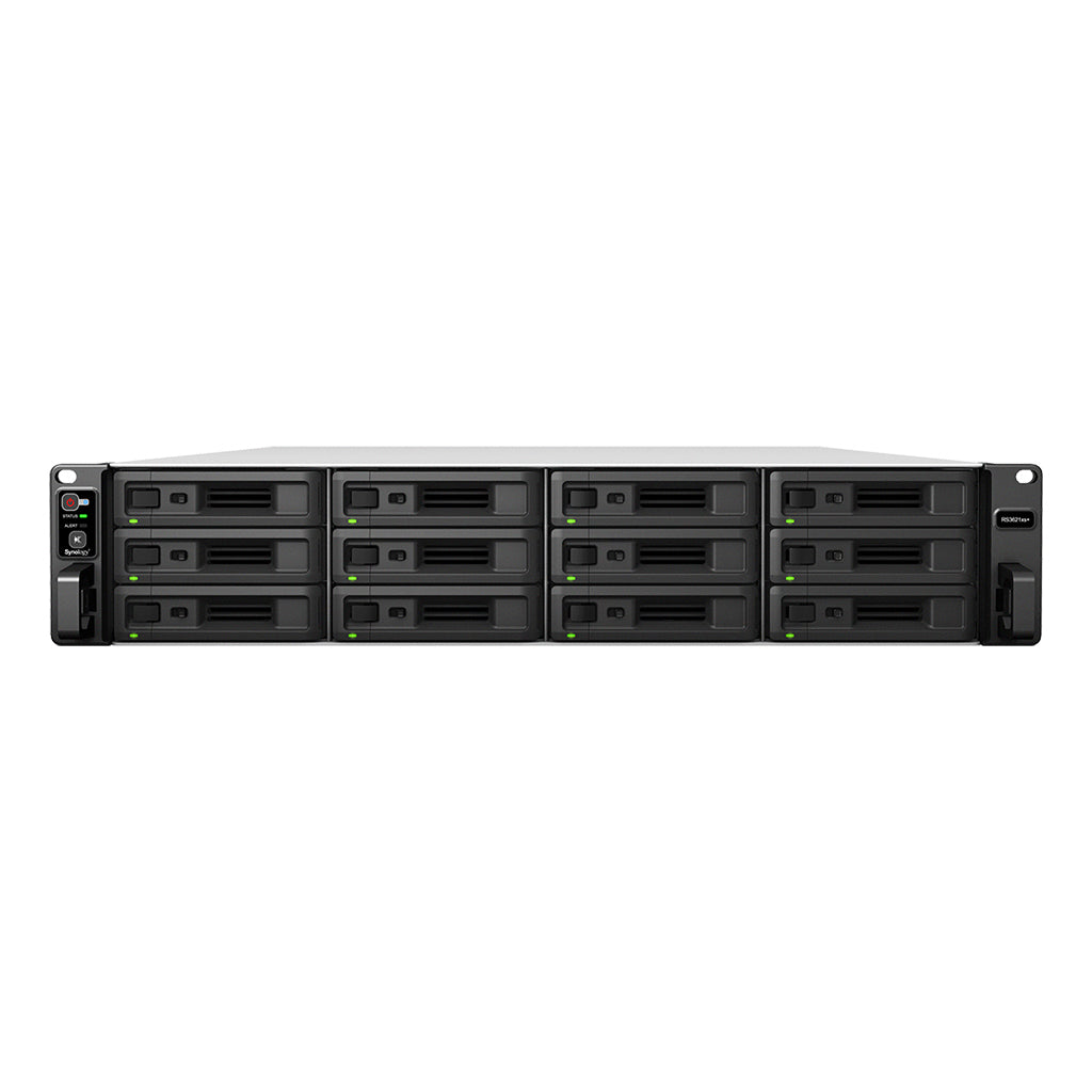 Synology RackStation RS3621xs+ NAS Rack (2U) Intel® Xeon® D D-1541 8 GB DDR4 144 TB HDD DiskStation Manager Black  -  - 