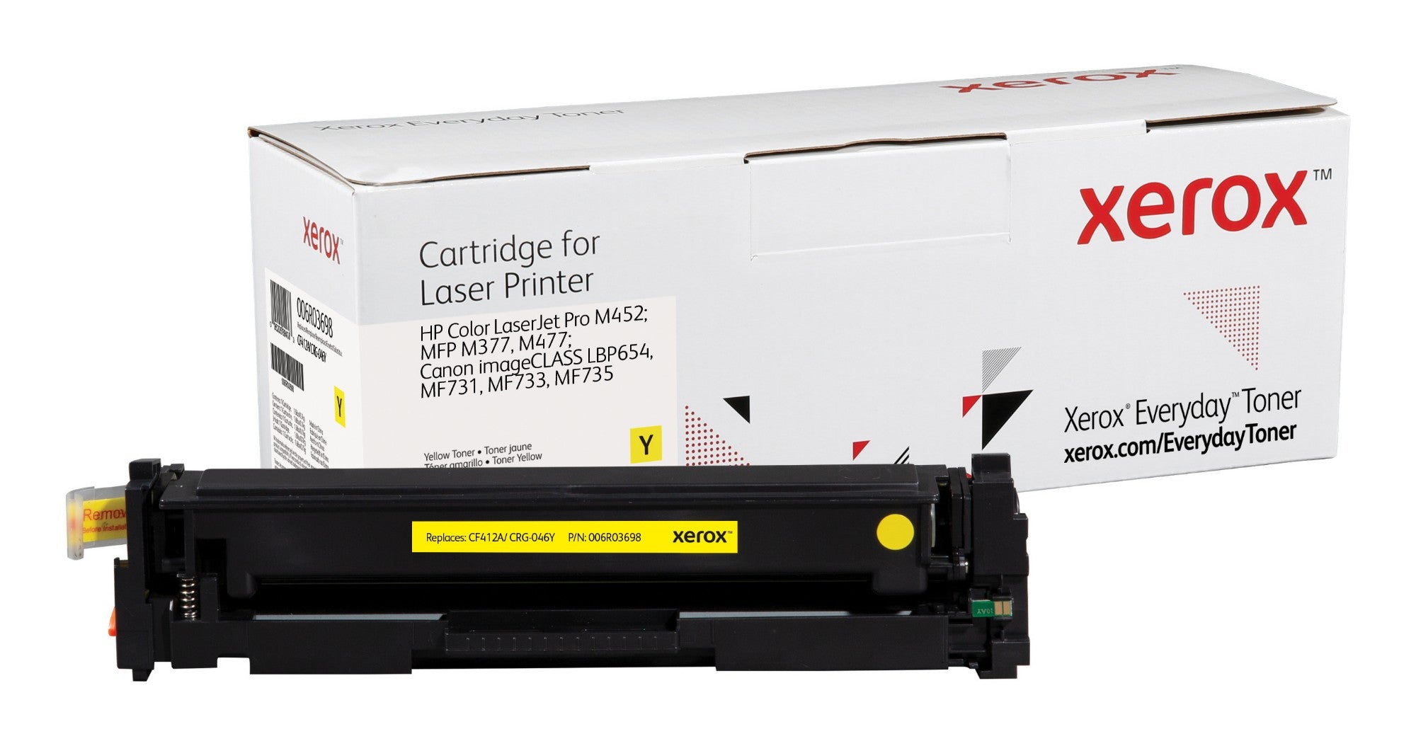 Xerox 006R03698 Toner cartridge yellow, 2.3K pages (replaces Canon 046 HP 410A/CF412A) for Canon LBP-653/HP Pro M 452