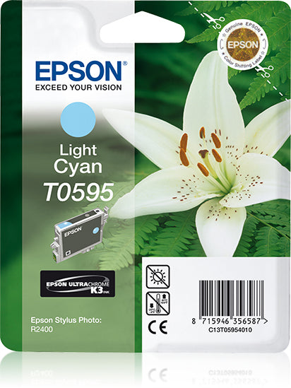 Epson C13T05954010/T0595 Ink cartridge light cyan, 520 pages 13ml for Epson Stylus Photo R 2400
