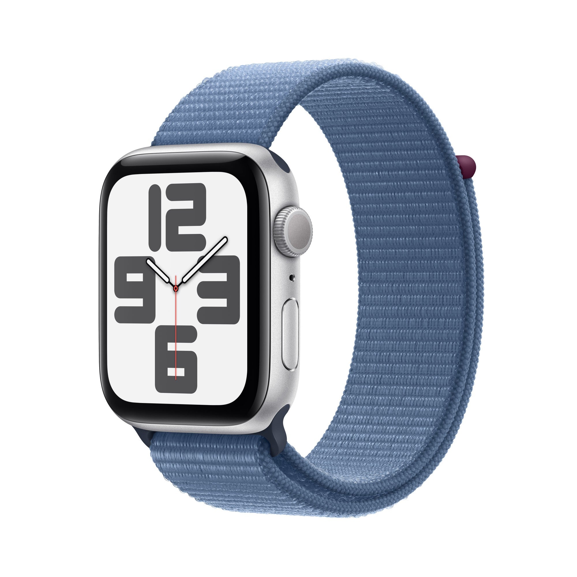 Apple Watch SE GPS + Cellular 44mm Silver Aluminium Case w/ Winter Blue Sport Loop  - Telecom & Navigation - Apple