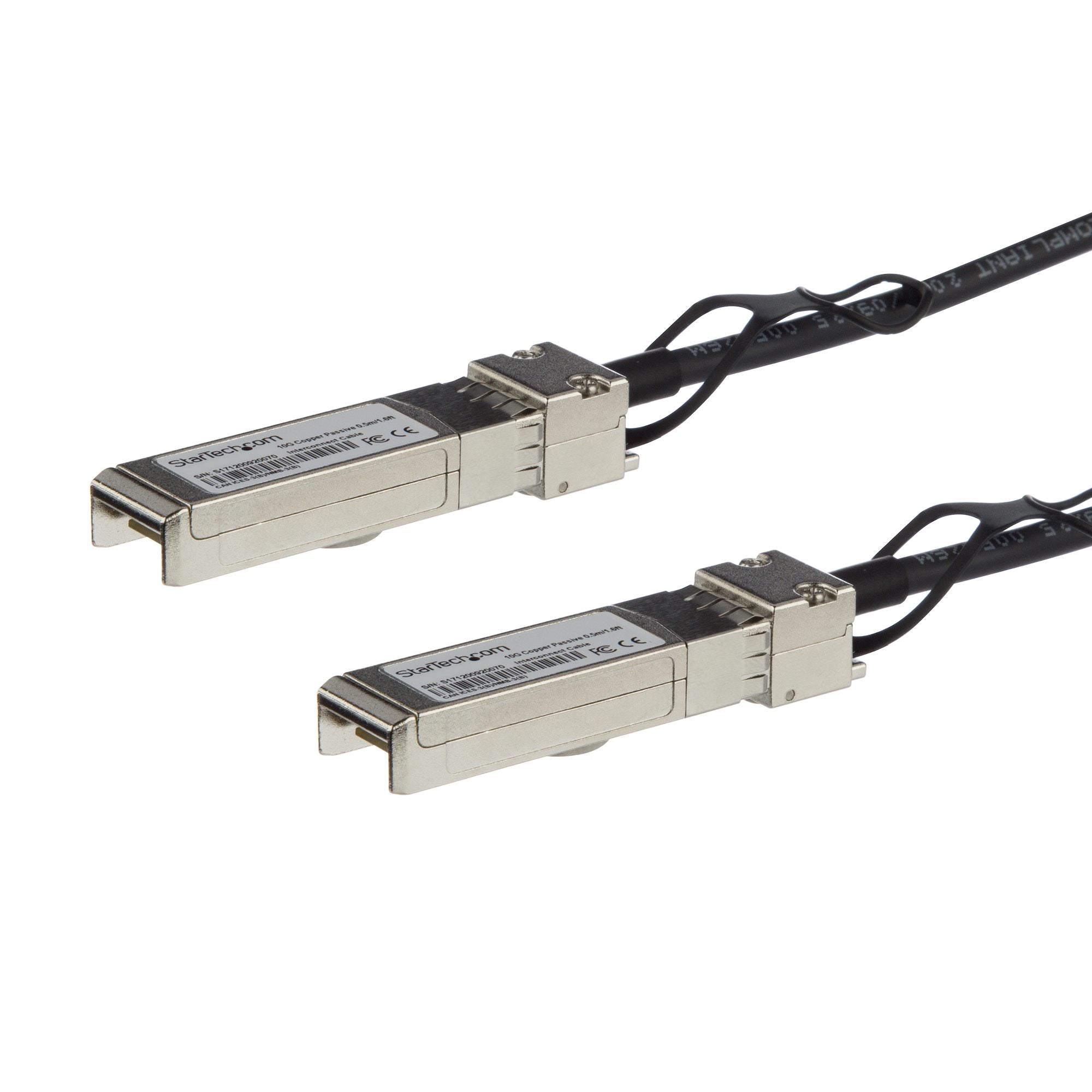 StarTech.com MSA Uncoded Compatible 3m 10G SFP+ to SFP+ Direct Attach Breakout Cable Twinax - 10 GbE SFP+ Copper DAC 10 Gbps Low Power Passive Transceiver Module DAC