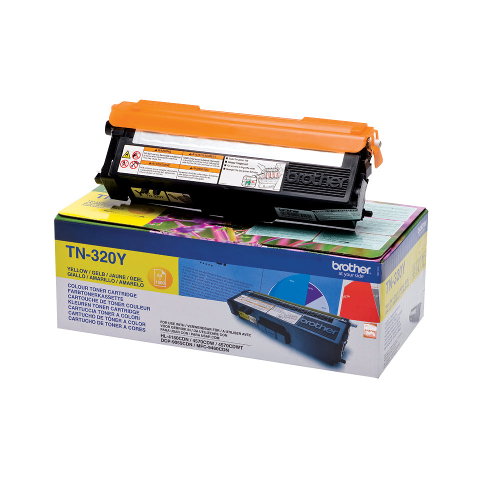 Brother TN-320Y Toner yellow, 1.5K pages ISO/IEC 19798 for Brother HL-4150/4570  - Printers & Scanners - Brother