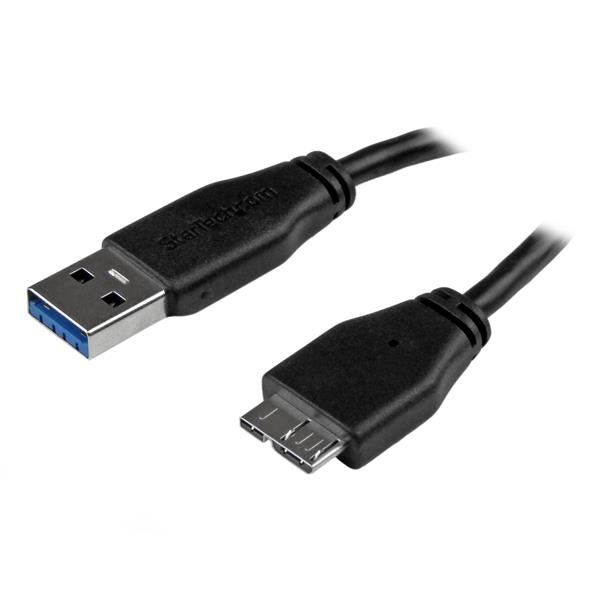 StarTech.com Slim Micro USB 3.0 Cable - M/M - 1m (3ft)