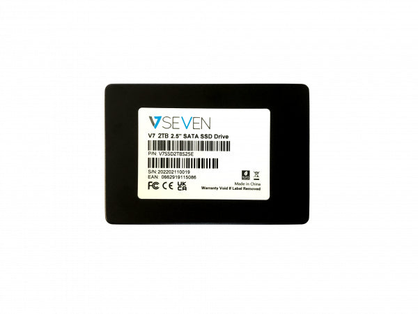 V7 V7SSD2TBS25E internal solid state drive 2.5" 2 TB Serial ATA III 3D TLC