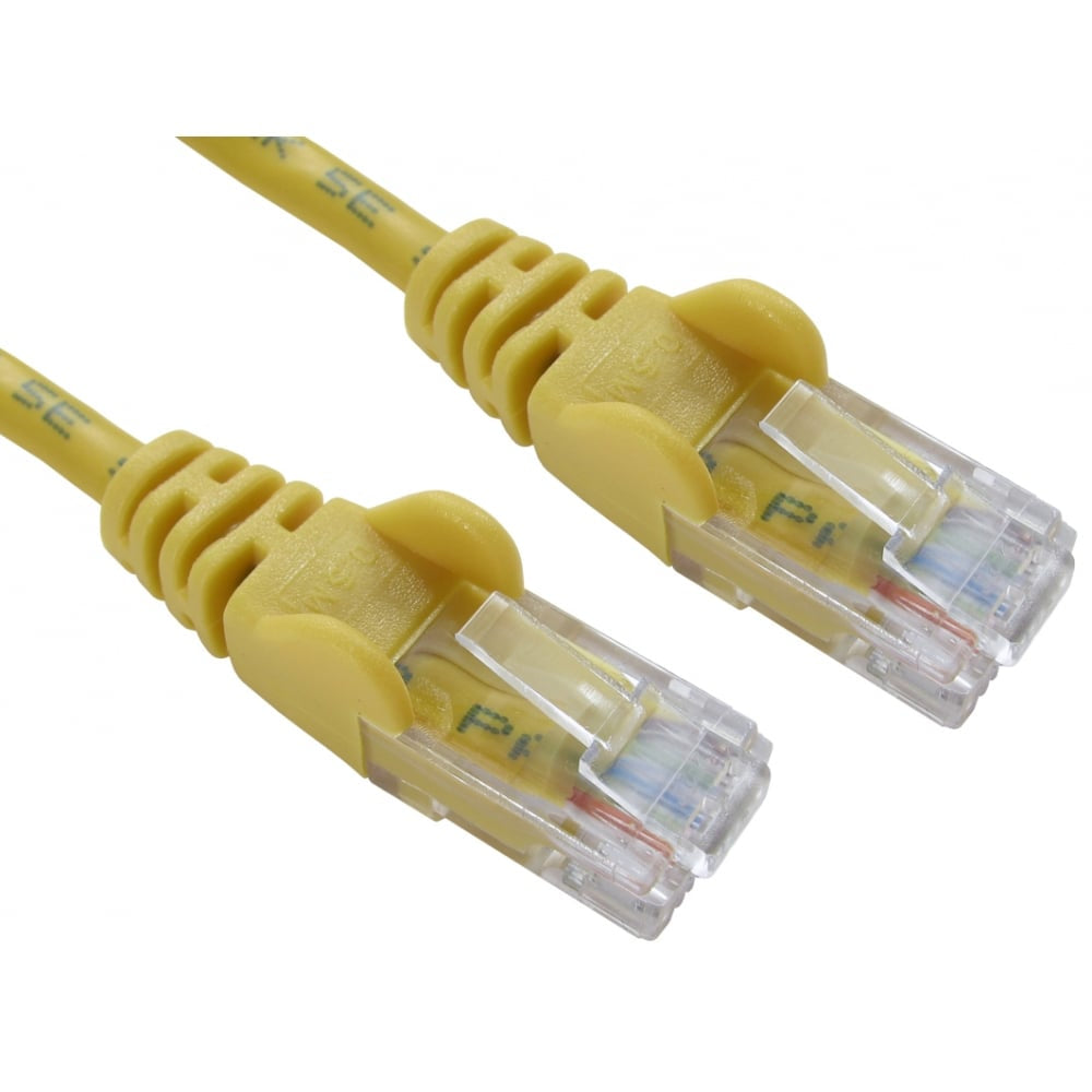 Cables Direct 1m Economy 10/100 Networking Cable - Yellow  - Computer Cables - Cables Direct