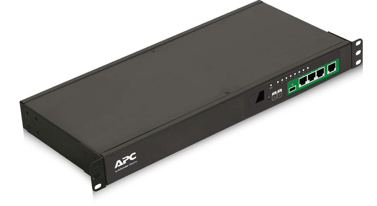 APC Easy Rack PDU, Switched, 1U, 1 Phase, 3.7kW, 230V, 16A, 8 x C13 outlets, IEC60320 C20 inlet