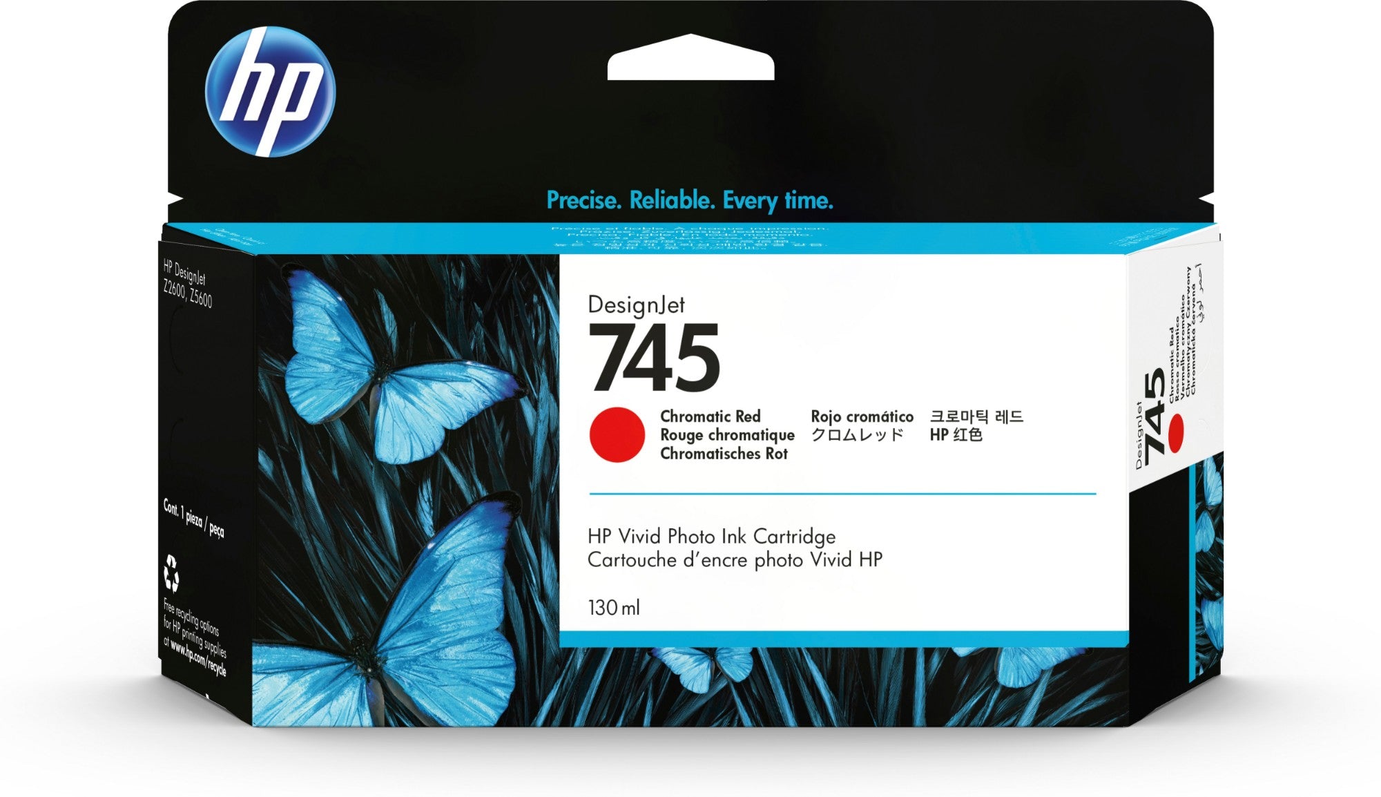 HP F9K00A/745 Ink cartridge red chromatic 130ml for HP DesignJet Z 2600  - Printers & Scanners - HP