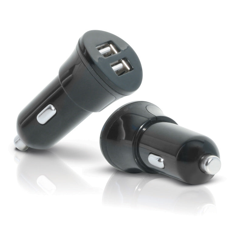 Mobilis Car Charger 2 USB Universal Black Cigar lighter Auto  - Batteries & Power Supplies - Mobilis