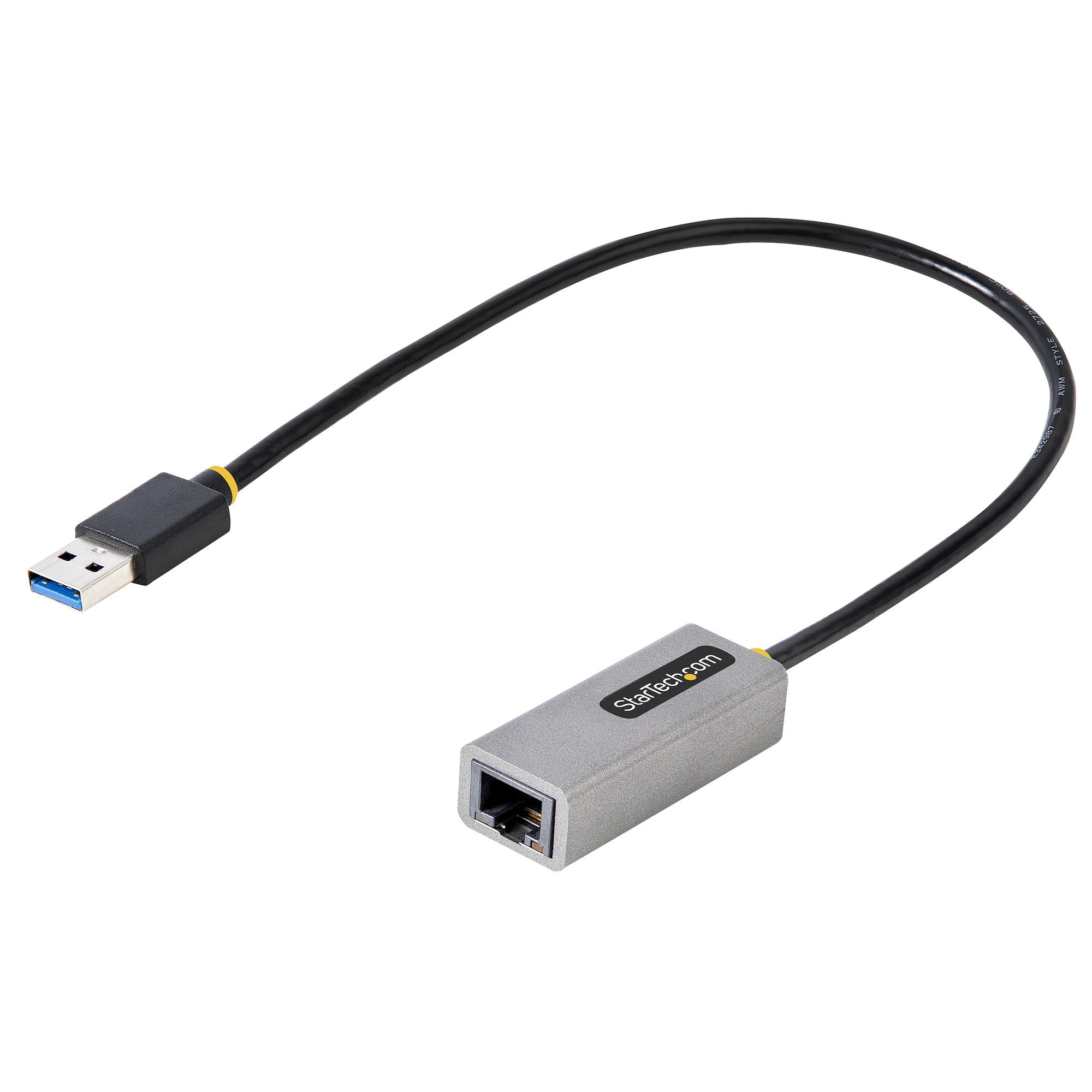 StarTech.com USB 3.0 to Gigabit Ethernet Network Adapter - 10/100/1000 Mbps, USB to RJ45, USB 3.0 to LAN Adapter, USB 3.0 Ethernet Adapter (GbE), 11in Attached Cable, Driverless Install  - Computer Components - StarTech.com