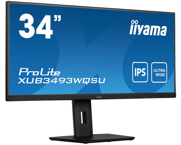 iiyama ProLite XUB3493WQSU-B5 computer monitor 86.4 cm (34") 3440 x 1440 pixels UltraWide Quad HD LED Black