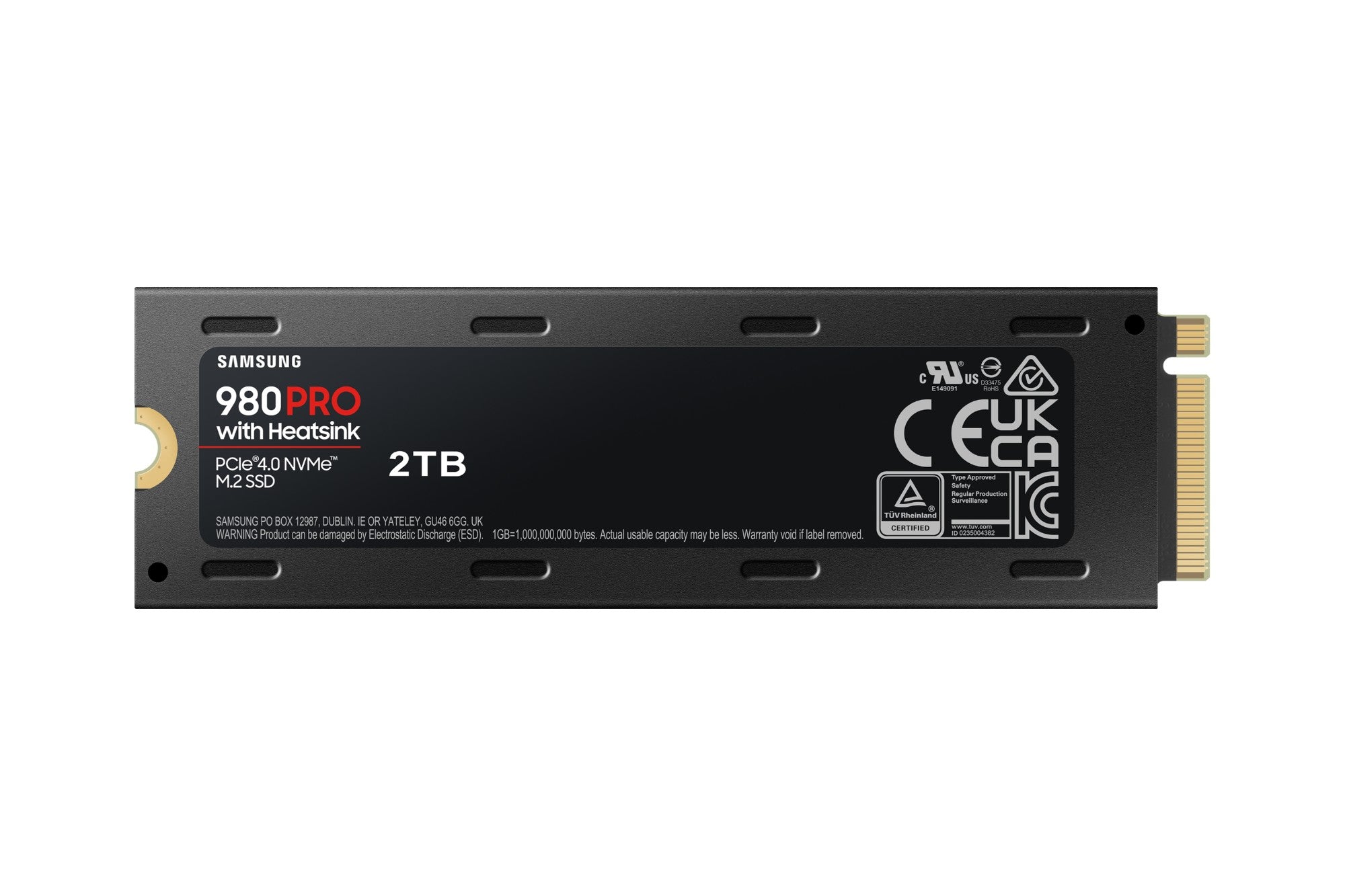 Samsung 980 Pro M.2 2 TB PCI Express 4.0 NVMe V-NAND MLC