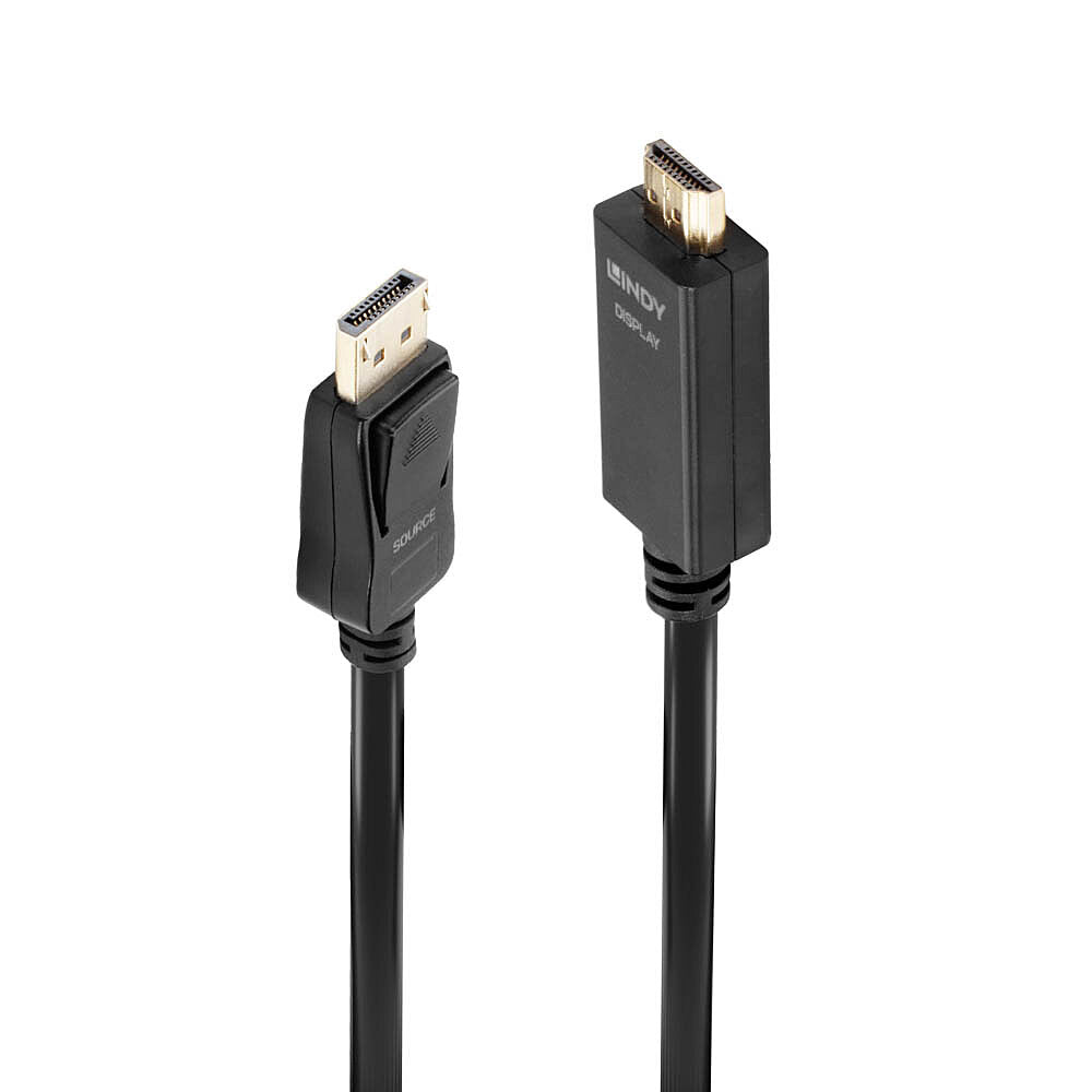 Lindy 3m DisplayPort to HDMI 10.2G Cable  - Computer Cables - Lindy