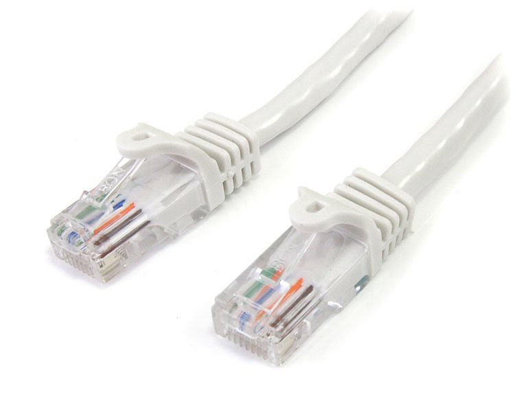 StarTech.com Cat5e Patch Cable with Snagless RJ45 Connectors - 2m, White