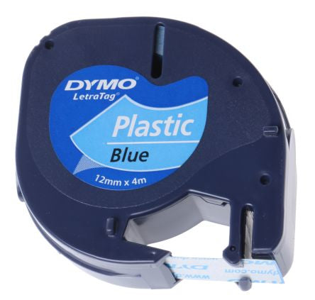 Dymo 91205/S0721650 DirectLabel-etikettes Polyester blue 12mm x 4m for Dymo LetraTag