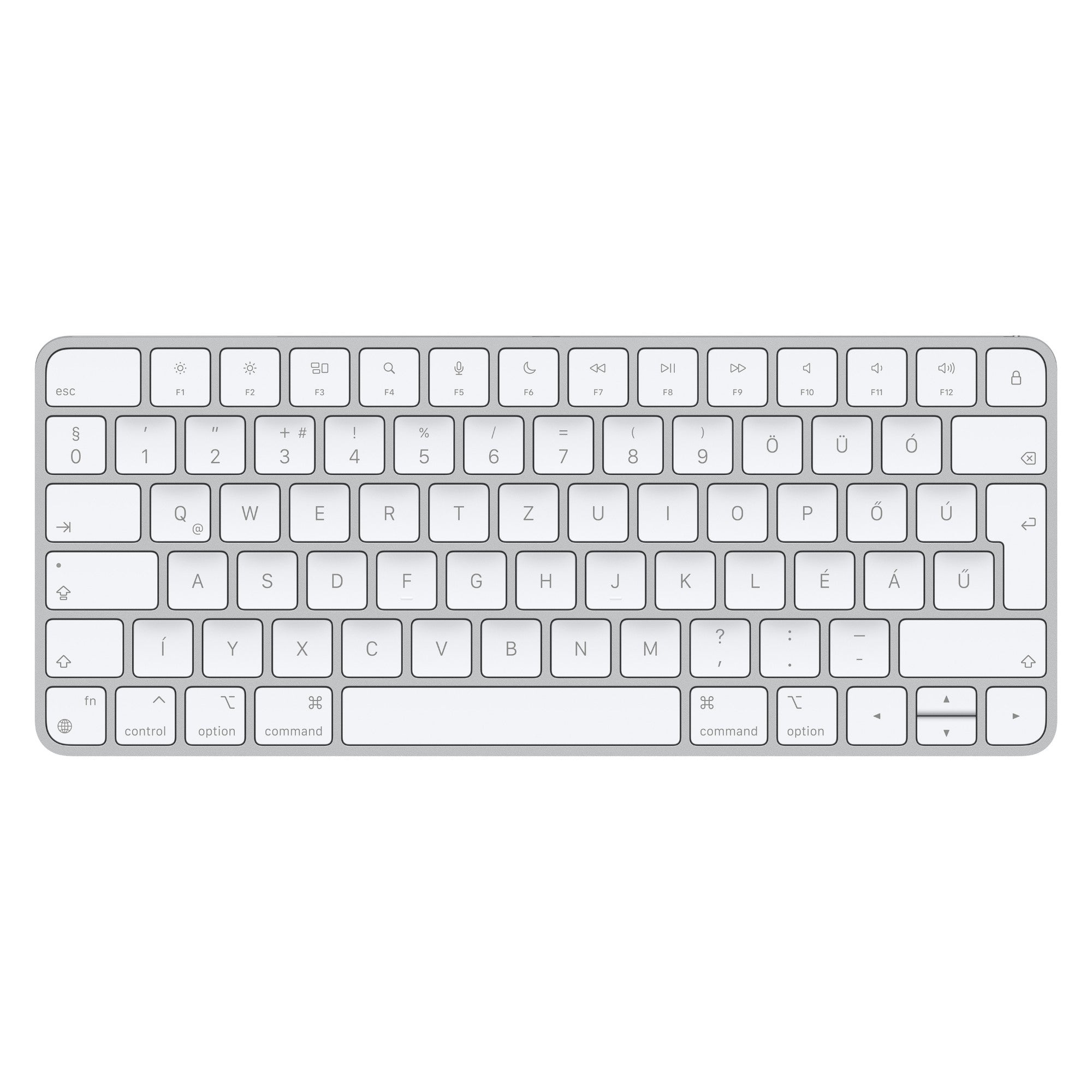 Apple Magic keyboard Universal USB + Bluetooth Hungarian Aluminium, White  - Data Input Devices - Apple