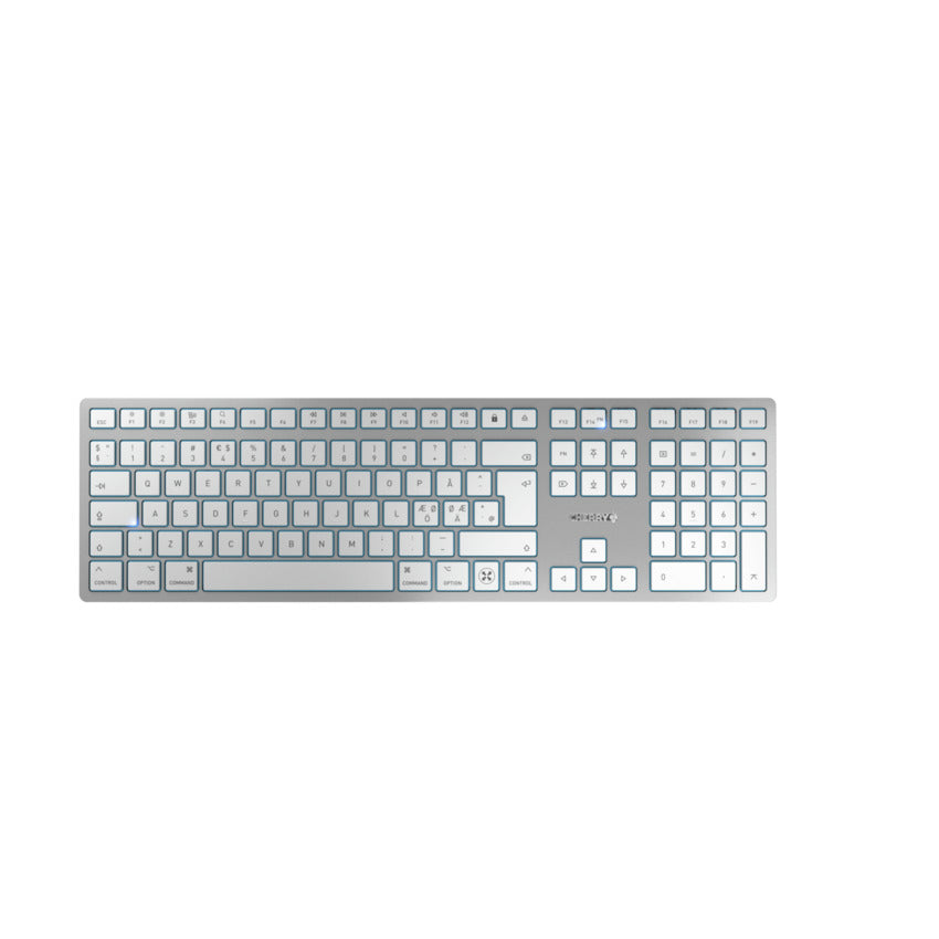 CHERRY KW 9100 SLIM FOR MAC keyboard Universal USB + Bluetooth QWERTY English Silver  - Data Input Devices - CHERRY