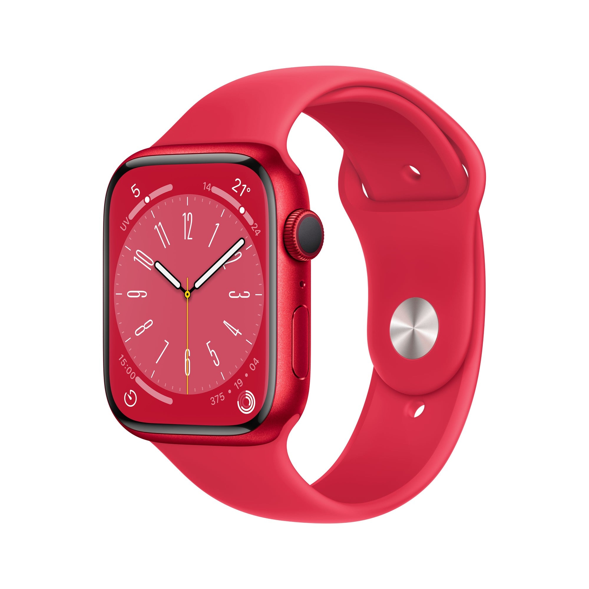 Apple Watch Series 8 OLED 45 mm Digital 396 x 484 pixels Touchscreen Red Wi-Fi GPS (satellite)  - Telecom & Navigation - Apple