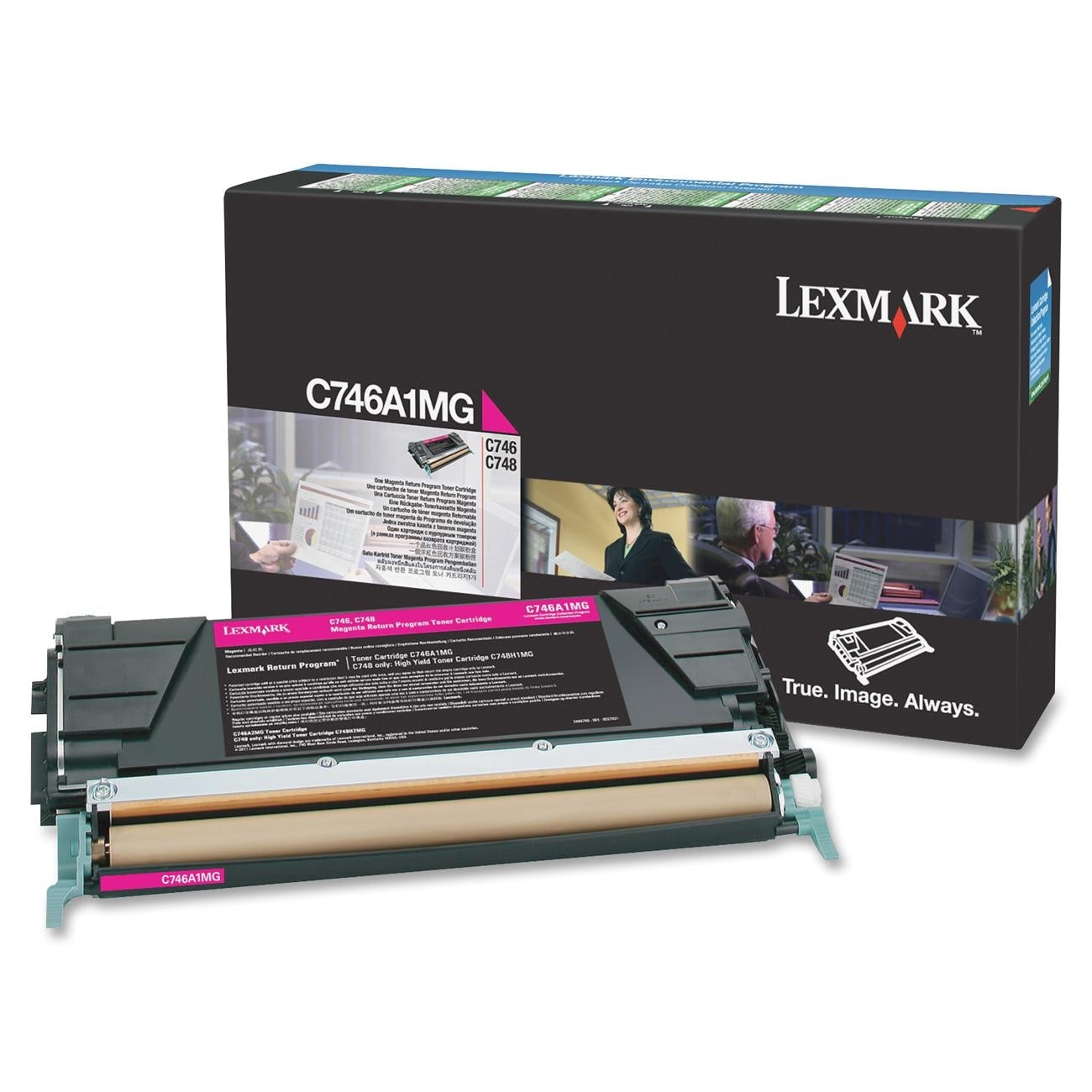 Lexmark C746A1MG Toner cartridge magenta return program, 7K pages ISO/IEC 19798 for Lexmark C 746/748  - Printers & Scanners - Lexmark