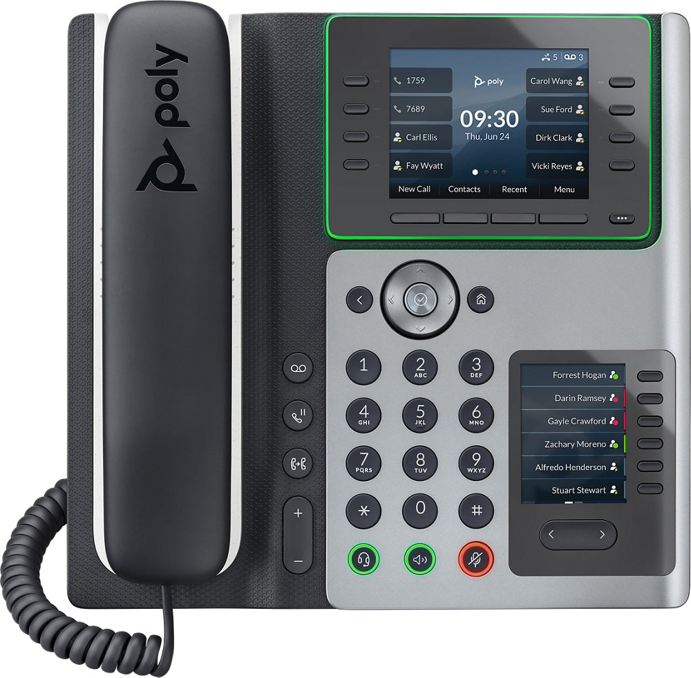 POLY Edge E400 IP Phone and PoE-enabled  - Telecom & Navigation - Poly