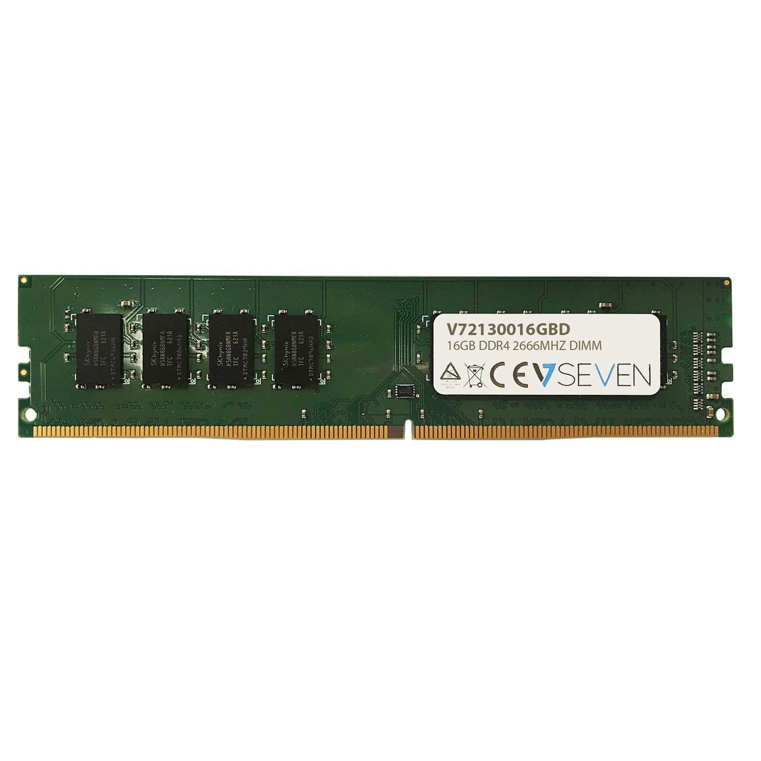 V7 16GB DDR4 PC4-21300 - 2666MHZ 1.2V DIMM Desktop Memory Module - V72130016GBD