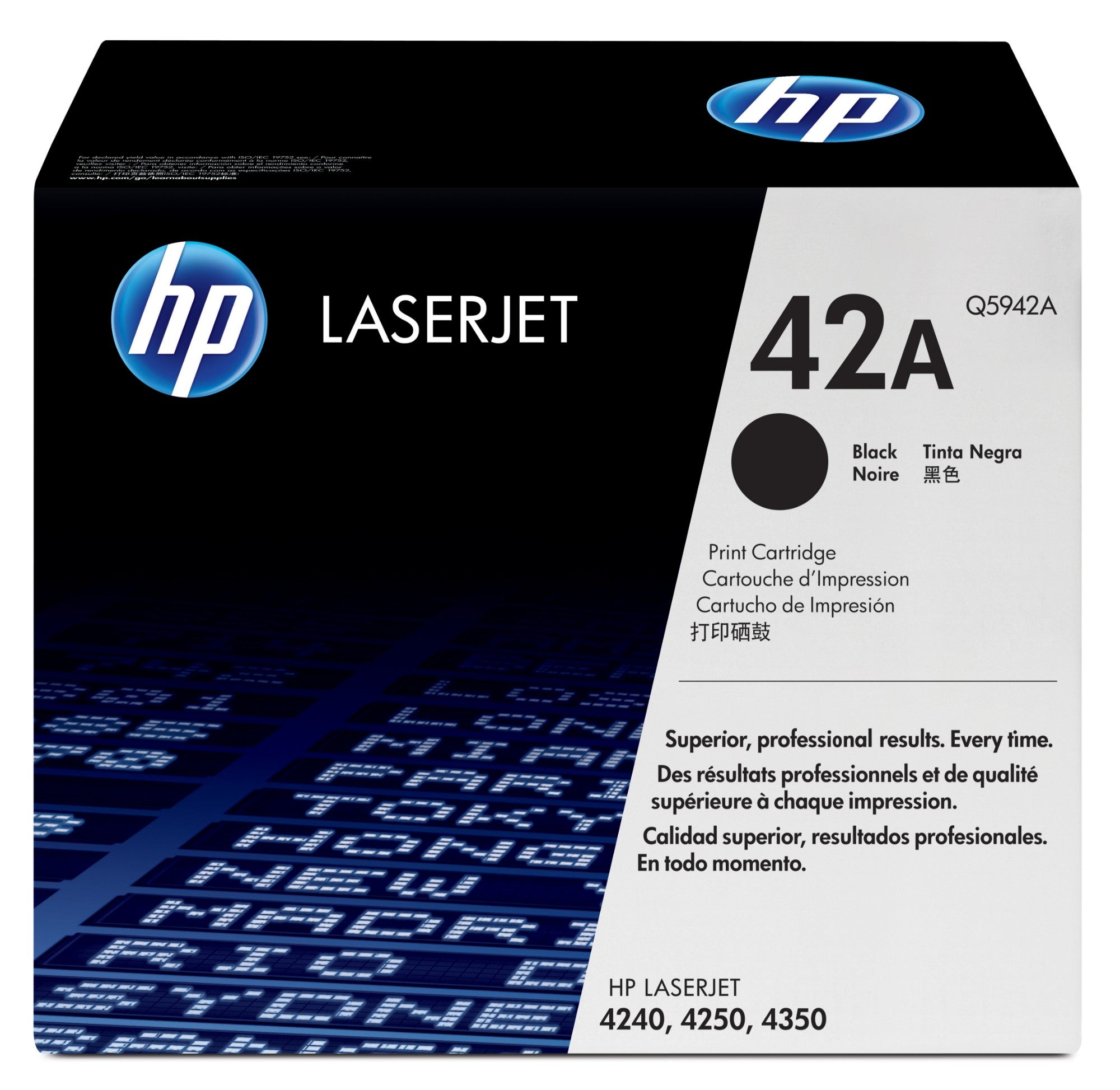 HP Q5942A/42A Toner cartridge black, 10K pages ISO/IEC 19752 for HP LaserJet 4240/4250  - Printers & Scanners - HP