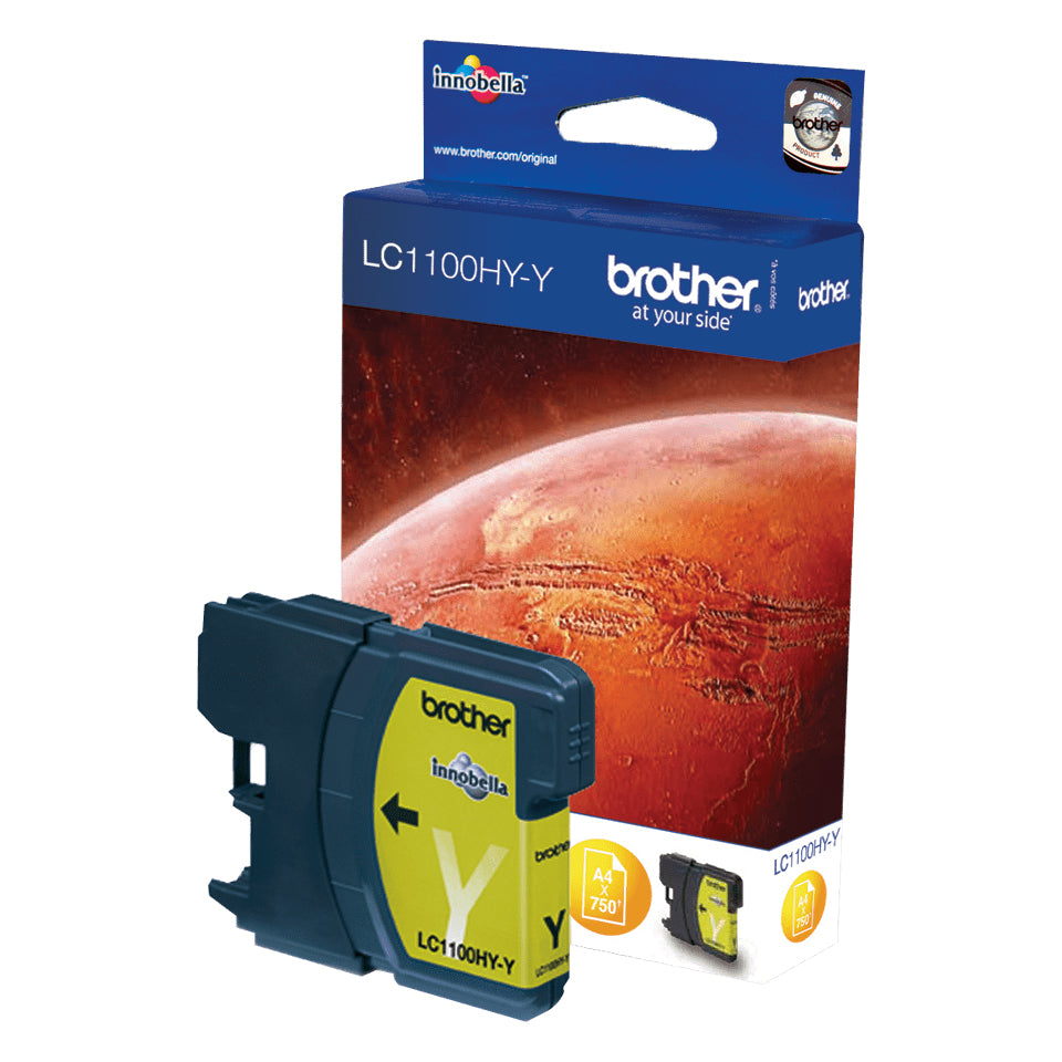 Brother LC-1100HYY Ink cartridge yellow high-capacity, 750 pages ISO/IEC 24711 10.1ml for Brother MFC 6490 C