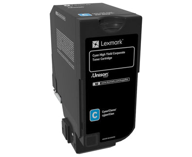 Lexmark 84C2HCE Toner-kit cyan return program Project, 16K pages ISO/IEC 19798 for Lexmark CX 725  - Printers & Scanners - Lexmark