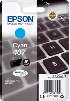 Epson C13T07U240/407 Ink cartridge cyan, 1.9K pages ISO/IEC 19752 20,3ml for Epson WF 4745