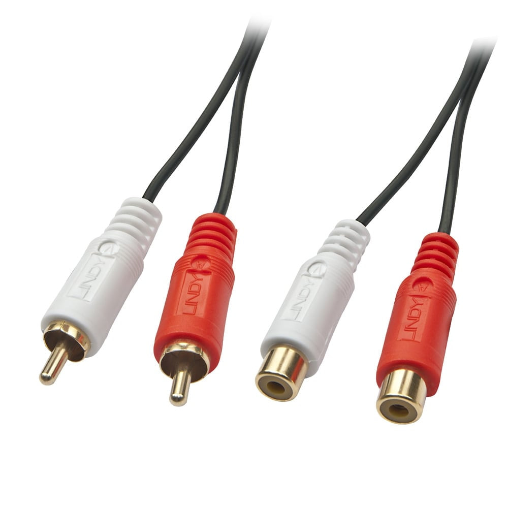 Lindy 3m Premium Phono To Phono Extension Cable  - Computer Cables - Lindy