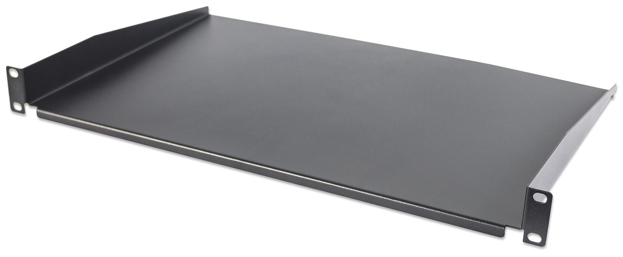 Intellinet 19" Cantilever Shelf, 1U, Shelf Depth 300mm, Non-Vented, Max 25kg, Black, Three Year Warranty