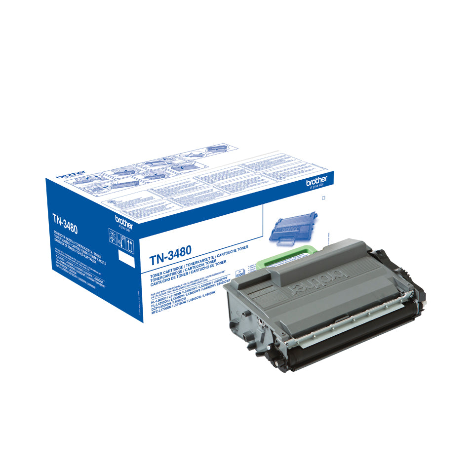 Brother TN-3480 Toner-kit, 8K pages ISO/IEC 19752 for Brother HL-L 5000/6250/6400  - Printers & Scanners - Brother