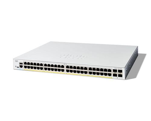 Cisco Catalyst 1200-48P-4G Smart Switch, 48 Port GE, PoE, 4x1GE SFP, Limited Lifetime Protection (C1200-48P-4G)  - Networking - Cisco