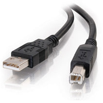 C2G 2m USB 2.0 A/B Cable - Black (6.6 ft)