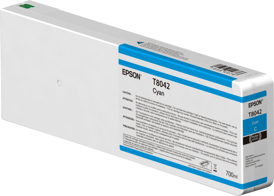 Epson C13T55K200/T55K200 Ink cartridge cyan 700ml for Epson SC-P 7000/V