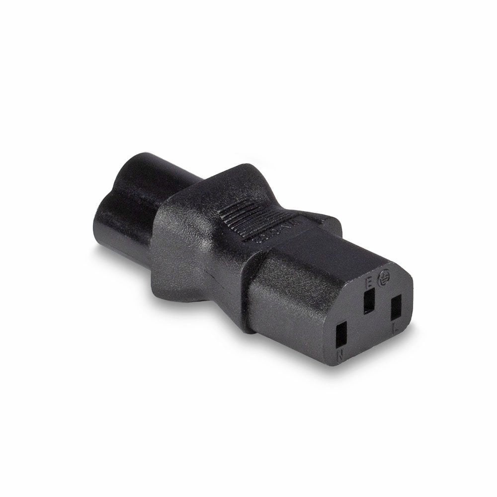 Lindy IEC C6 Cloverleaf Socket To IEC C13 3 Pin Plug Adapter