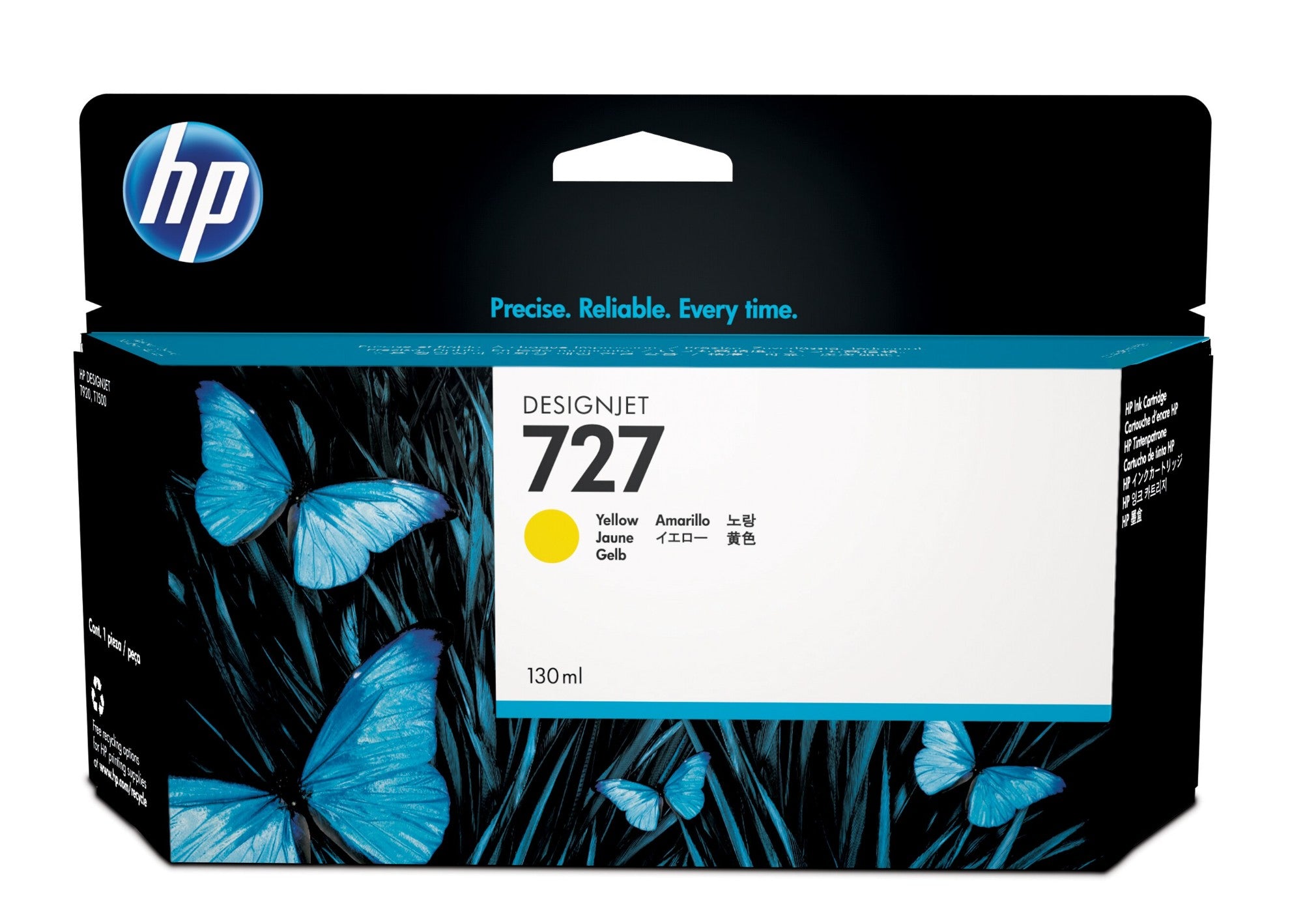 HP B3P21A/727 Ink cartridge yellow 130ml for HP DesignJet T 920/930  - Printers & Scanners - HP