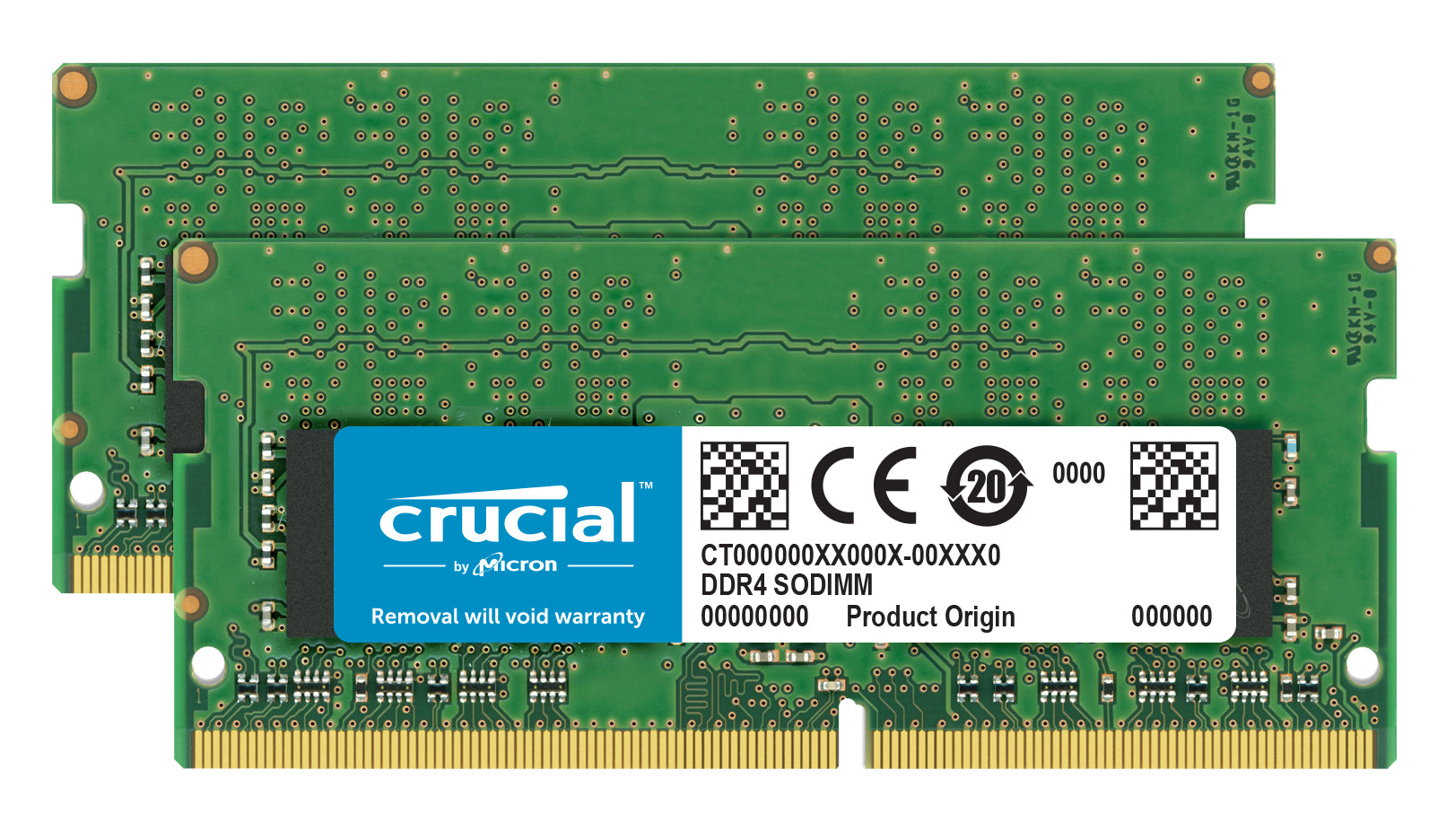 Crucial 2x16GB DDR4 memory module 32 GB 2400 MHz
