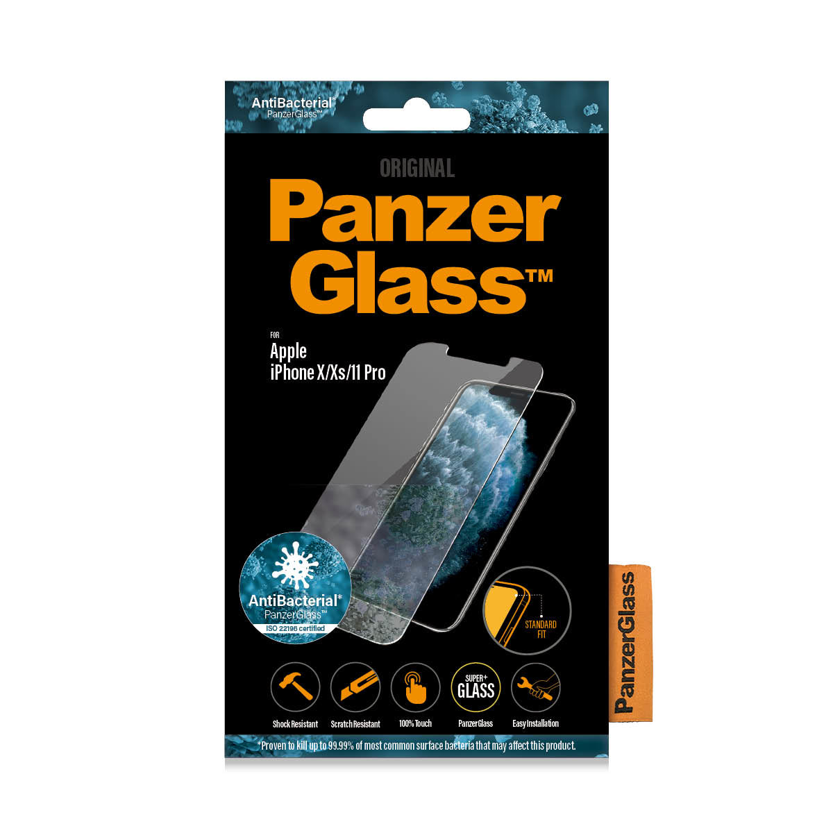 PanzerGlass ® Screen Protector Apple iPhone 11 Pro | Xs | X | Standard Fit  - Telecom & Navigation - PANZERGLASS