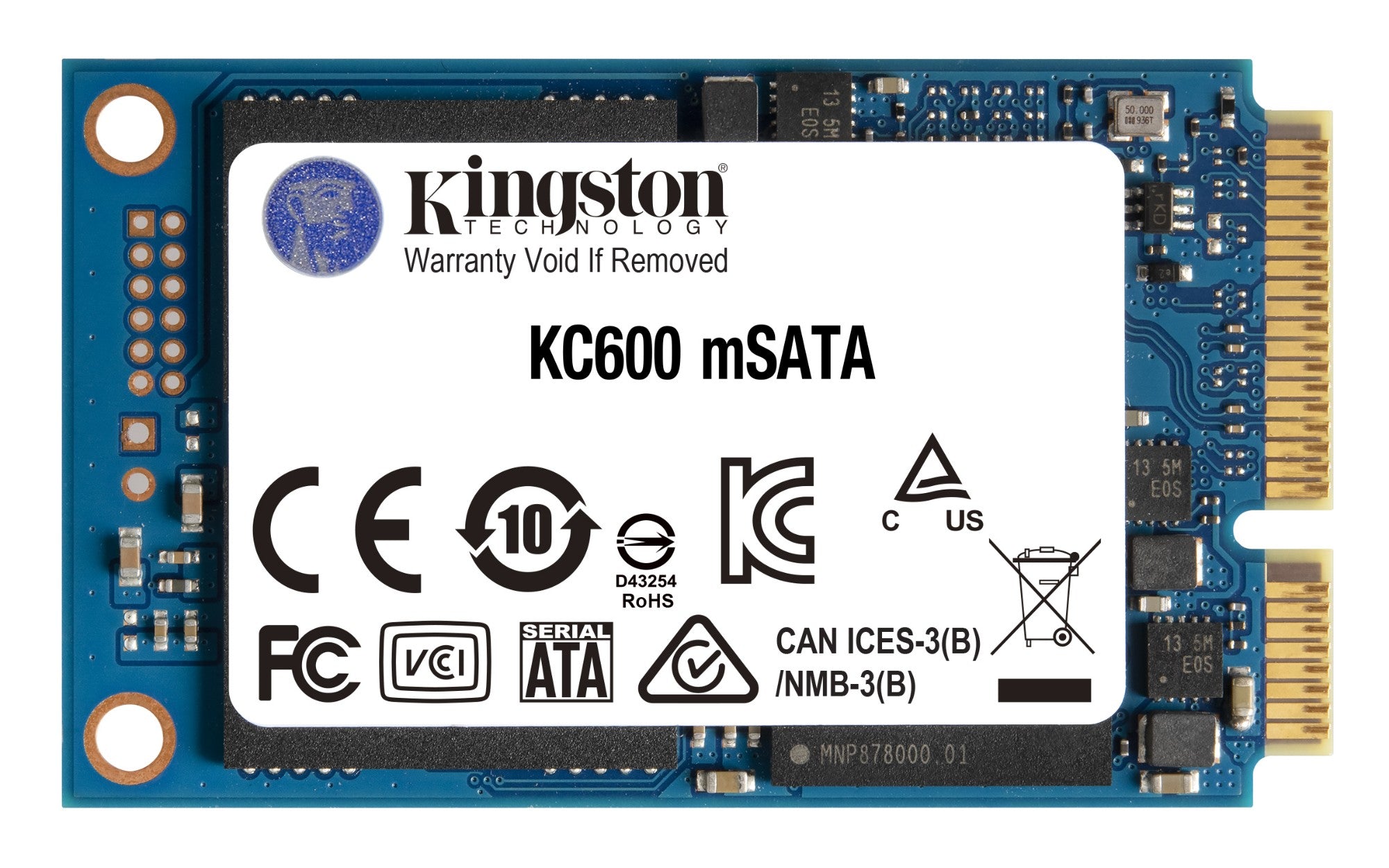 Kingston Technology 512G SSD KC600 SATA3 mSATA  - Data Storage - Kingston Technology