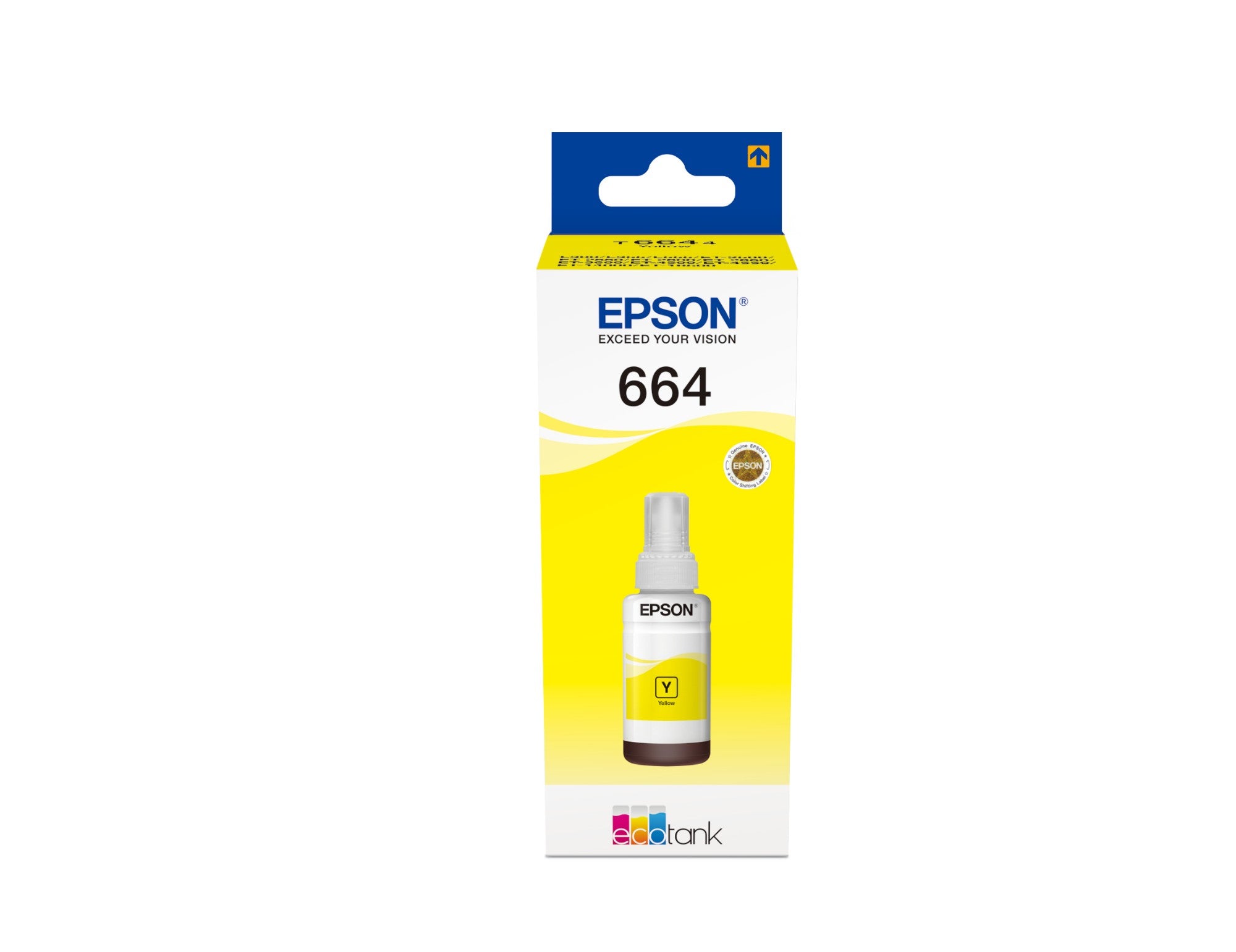 Epson C13T664440/664 Ink bottle yellow, 6.5K pages 70ml for Epson L 300/655