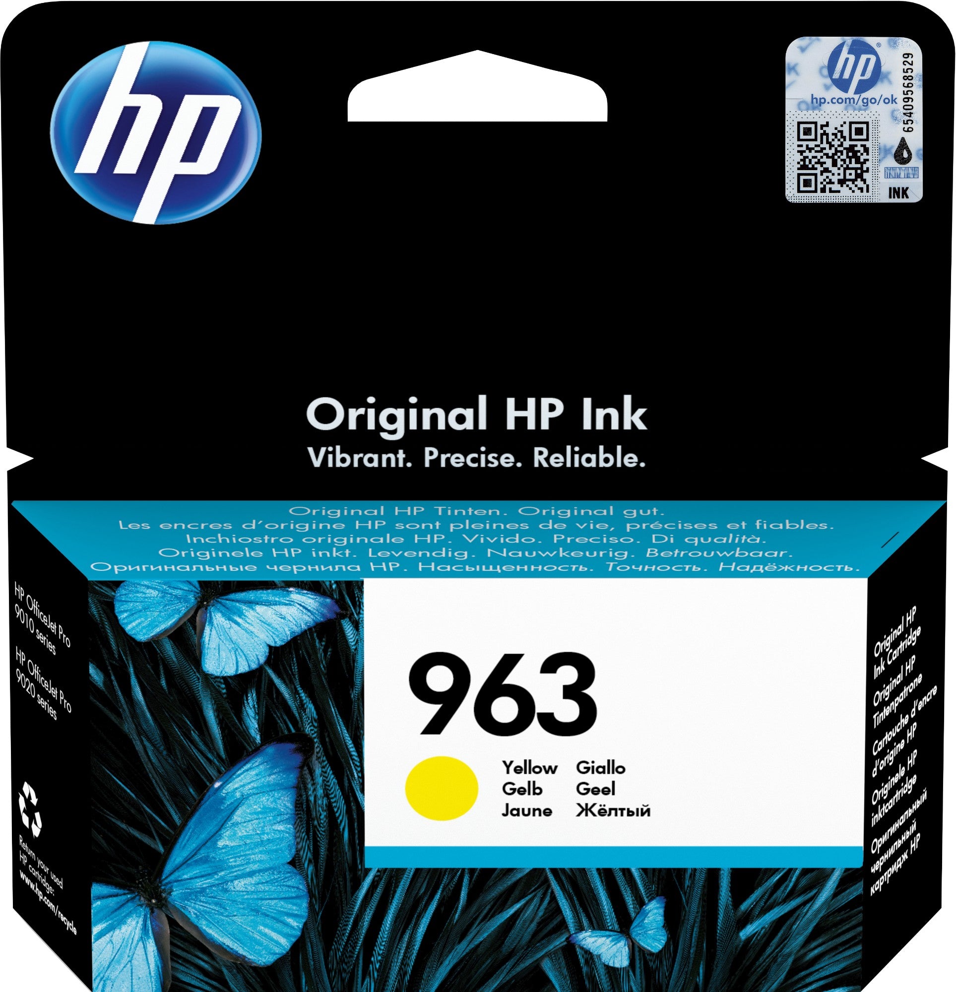 HP 3JA25AE/963 Ink cartridge yellow, 700 pages 10.7ml for HP OJ Pro 9010/e/9020/9020 e