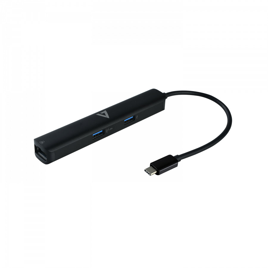 V7 UCMINIDOCK-PT laptop dock/port replicator Docking USB 3.2 Gen 1 (3.1 Gen 1) Type-C Black