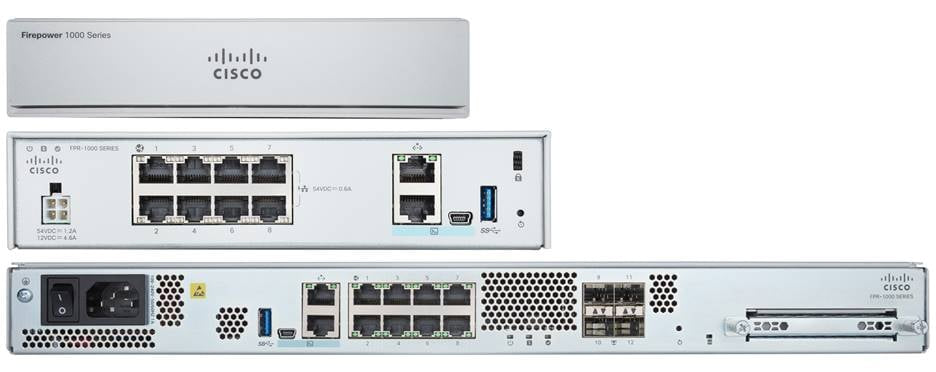 Cisco Secure Firewall: Firepower 1120 Security Appliance with ASA Software, 8-Gigabit Ethernet Ports, 4 SFP Pluggable Ports, Up to 4.5 Gbps Throughput, 90-Day Limited Warranty (FPR1120-ASA-K9)