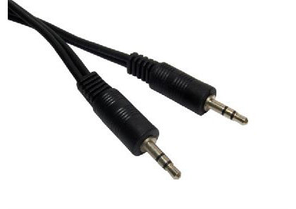 Cables Direct 3m 3.5mm audio cable Black  - Computer Cables - Cables Direct