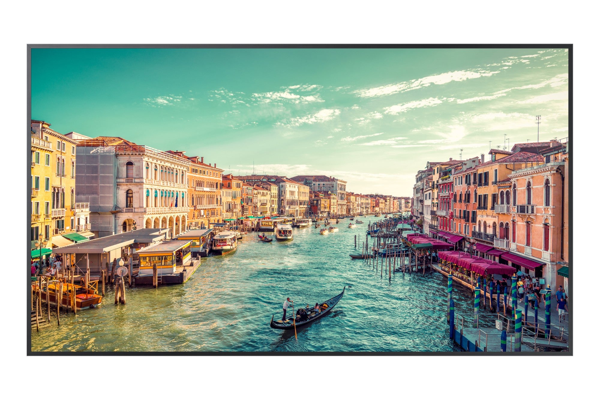 Samsung QB98T-B Digital signage flat panel 2.49 m (98") LCD Wi-Fi 350 cd/m² 4K Ultra HD Black Built-in processor Tizen 4.0  - Industrial & Lab Equipment - Samsung