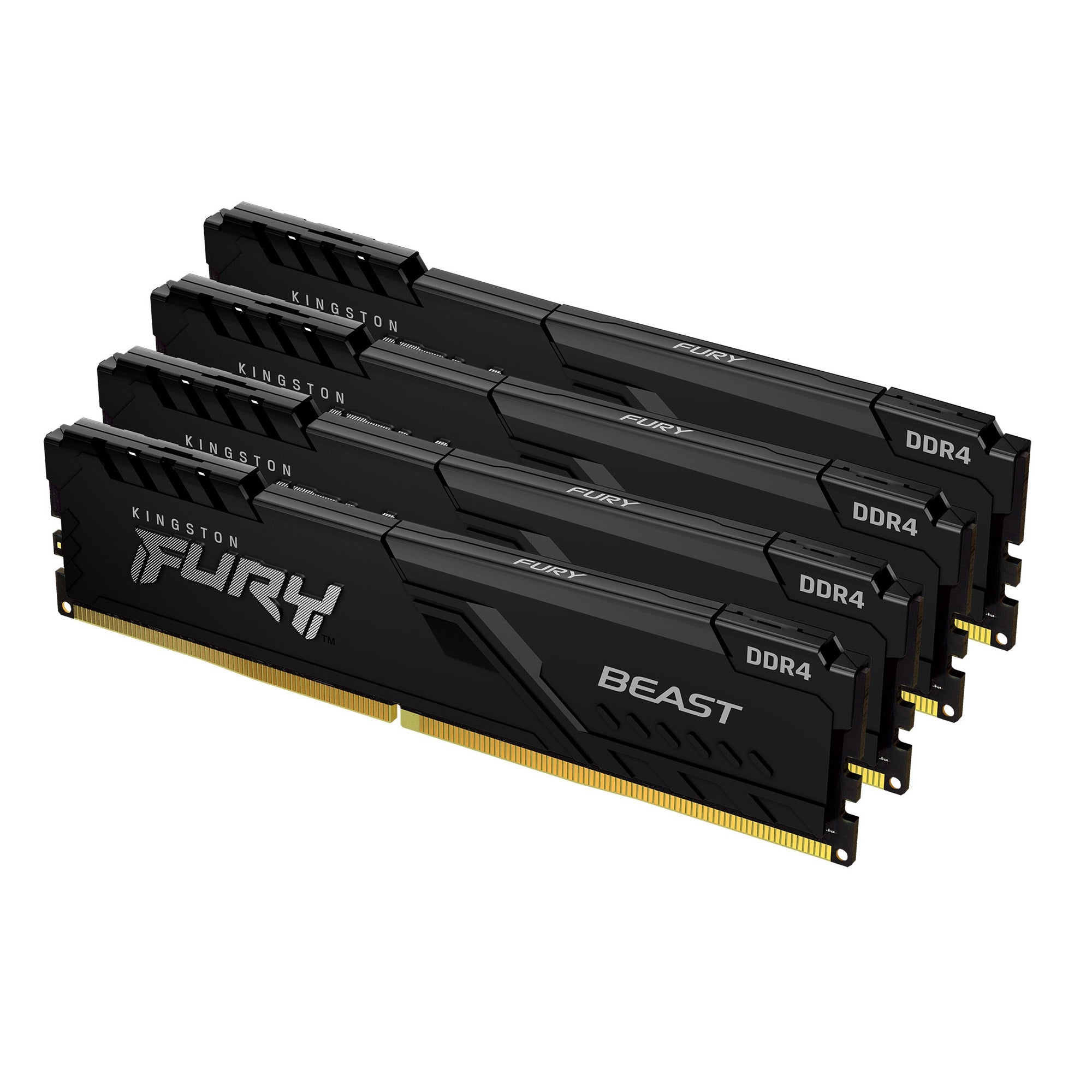 32GB 3200MT/s DDR4 CL16 DIMM (Kit of 4) FURY Beast Black