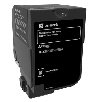 Lexmark 74C2SK0 Toner-kit black return program, 7K pages ISO/IEC 19798 for Lexmark CS 720/725/CX 725  - Printers & Scanners - Lexmark