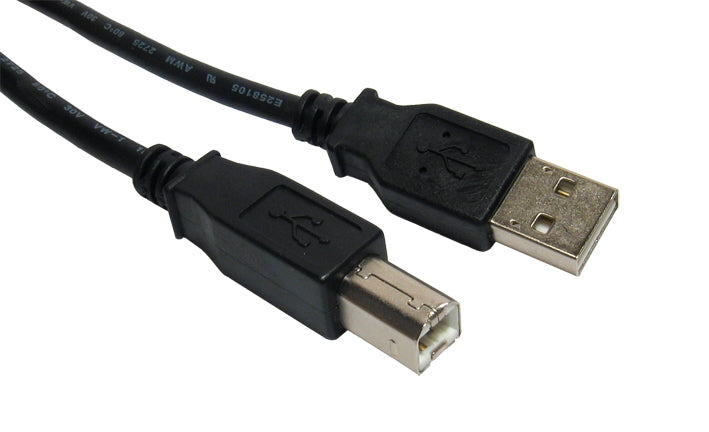 Cables Direct 3m USB 2.0 USB cable USB A USB B Black