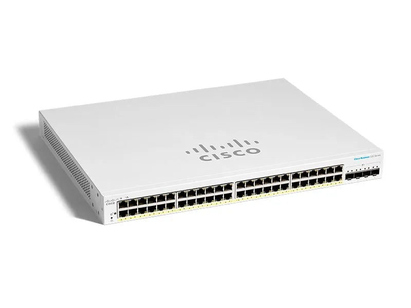 Cisco Business CBS220-48P-4G Smart Switch | 48 Port GE | PoE | 4x1G SFP | 3-Year Limited Hardware Warranty (CBS220-48P-4G-UK)  - Networking - Cisco